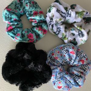 Minky scrunchies